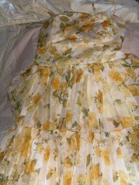 Yellow Floral Sundress